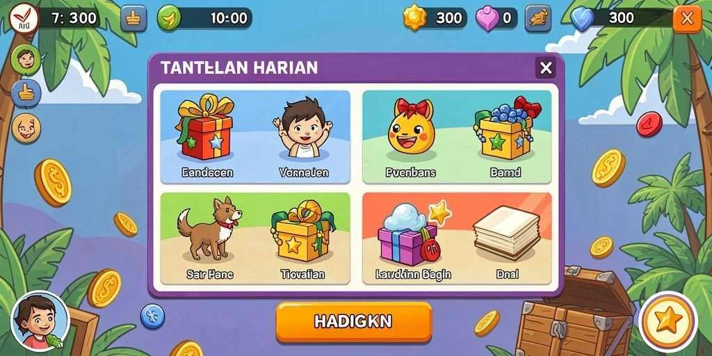 Pengalaman bermain yang seru dan mendebarkan.